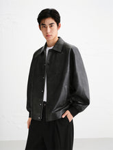 Men's Oversized PU Jacket